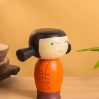 Деревянная кукла кокеши &laquo;Сати&raquo;, 15&times;9&times;15 см