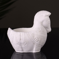 Кашпо "Лошадка с орнаментом" 8х9х6 см, натуральный