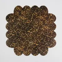 Коробка для кондитерских изделий с PVC крышкой &laquo;Золото&raquo;, 13 х 13 х 3 см