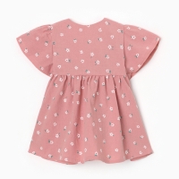 Платье детское Крошка Я "Цветы", р. 68-74, розовый