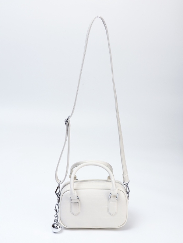 Сумка женская, 20*9*12, отд на молнии, длин ремень, белый Сумка женская, 20*9*12, отд на молнии, длин ремень, белый