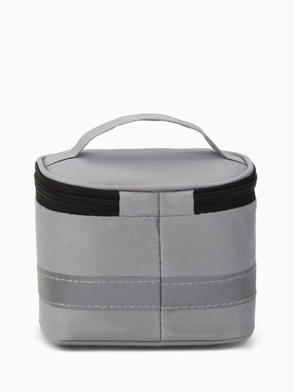 Косметичка-сундук Аптечка, 14*10*10, отд на молнии, серый