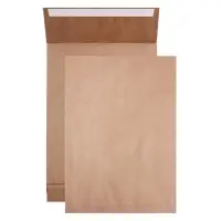 Пакет почтовый крафт C4 229 x 324 х 40 мм, без подсказа, без окна, отрывная лента, 130г/м