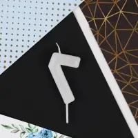 Свеча для торта, цифра &laquo;7&raquo;, разноцветная, 5,5 х 8 см.