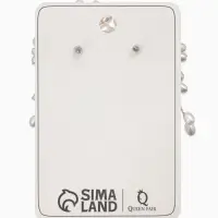 Серьги жемчуг "Россыпь в цветке", цвет белый в золоте