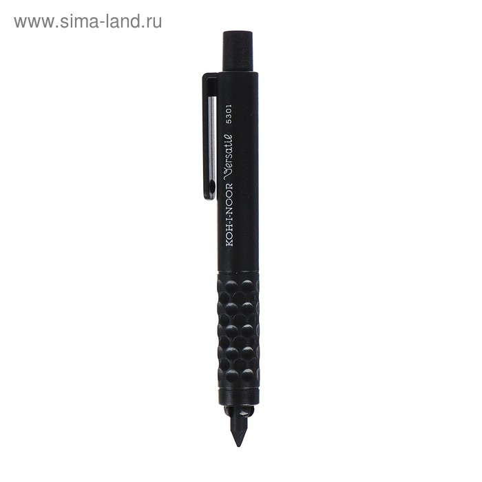 Держатель для карандашей Koh-I-Noor 5301, пластик с грифелем, L=120 мм, d=4,5-5,6 мм, черный