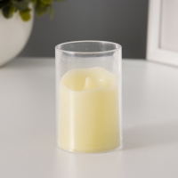 Светодиодная свеча в подсвечнике RISALUX &laquo;Талая&raquo;, ночник LED, 0.3 Вт, 4&times;4&times;6 см