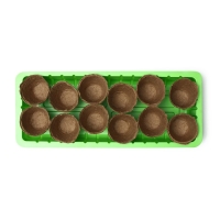 Мини-парник: 36 &times; 13 &times; 12 см, торфяной горшок 6,5 &times; 6,5 см, 12 шт., Greengo