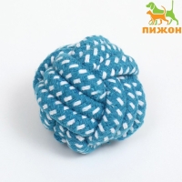 Мячик из каната, до 50 г, 6 см, синий Мячик из каната, до 50 г, 6 см, синий