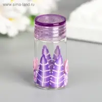 Баночка для скрапбукинга стекло "Цветочная" МИКС 5х2,2х2,2 см