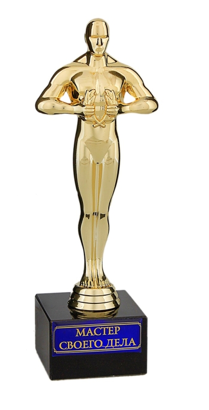 Кубок наградная фигура &laquo;Мастер своего дела&raquo;, оскар, пластик, подставка камень, 18 х 6 см