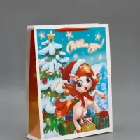 Пакет ламинированный подарочный &laquo;С Новым годом&raquo;, L 31&times;40&times;11.5 см