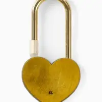 Замок свадебный &laquo;Сегодня и навсегда вместе&raquo;, 3.7 х 7.6 см.