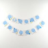 Гирлянда бумажная на ленте &laquo;С днём рождения&raquo;, 2 годика