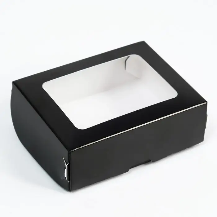 Контейнер на вынос, чёрный, 10&times;8&times;3.5 см