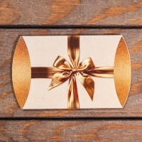 Коробка складная, золотой бант, 11 х 8 х 2 см, набор 10 шт. Коробка складная, золотой бант, 11 х 8 х 2 см, набор 10 шт.