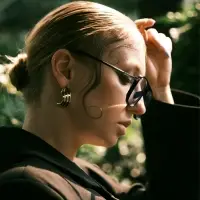 Серьги металл "Трио" на увеличение, цвет золото