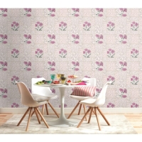 Обои бумажные, водостойкие при эксплуатации "Гомельобои" Лель 51, 0,53х10,05м