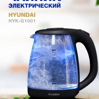 Чайник HYK-G1001 1.7л. 2200Вт черный