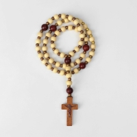 Чётки деревянные &laquo;Православные&raquo; 50 бусин через шарик, цвет светло-коричневый