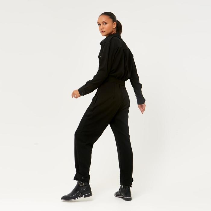 Комбинезон женский MINAKU: Casual Collection, цвет чёрный, размер 50 Комбинезон женский MINAKU: Casual Collection, цвет чёрный, размер 50