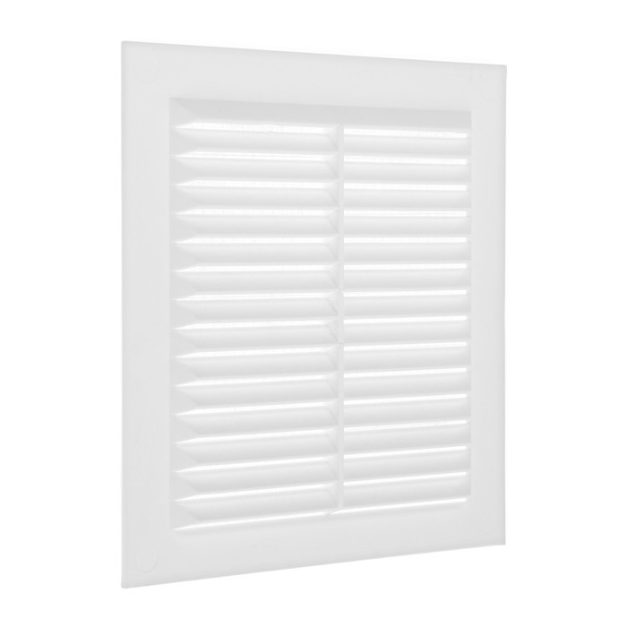 Решетка вентиляционная ZEIN Люкс Л150, 150 x 150 мм, с сеткой, неразъемная