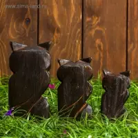 Набор сувенирный "Совы" (8,10,12 см) 11х3х12 см