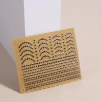 Наклейки для ногтей &laquo;Бусинка&raquo;, металлизированные, цвет серебристый