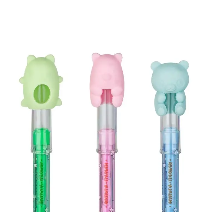 Карандаш чернографитный сегментный Мульти-Пульти "Зверята", с ластиком-топпером, МИКС