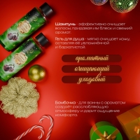 Новогодний подарочный набор косметики «Зимняя сказка», с ароматом вишни и корицы. Зеленая серия. Новогодний подарочный набор косметики «Зимняя сказка», с ароматом вишни и корицы. Зеленая серия.