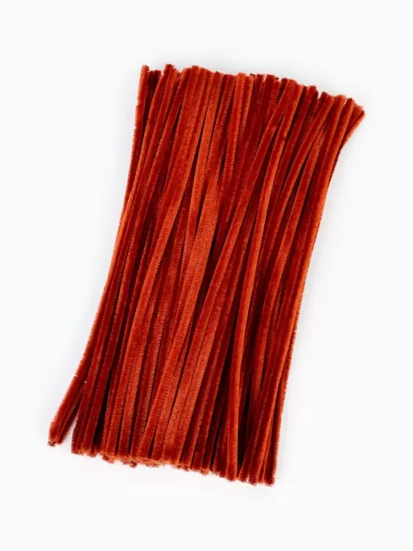 Синельная проволока, набор 100 шт, коричневая, 30 см