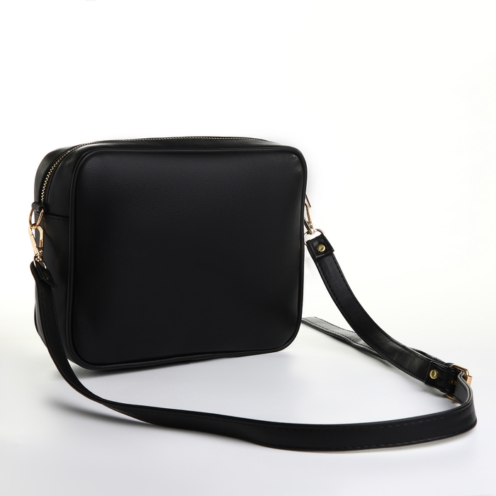 Сумка женская через плечо TEXTURA, маленького размера, цвет чёрный Сумка женская через плечо TEXTURA, маленького размера, цвет чёрный