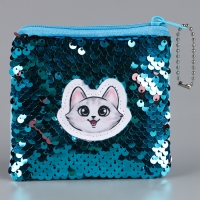 Кошелёк с пайетками антистресс &laquo;Волшебный котик&raquo;