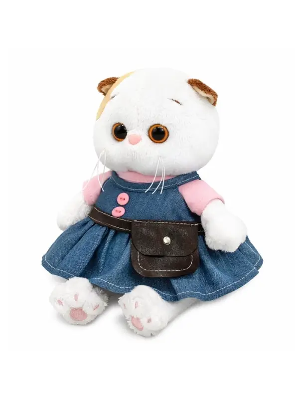 Мягкая игрушка "Кошечка Ли-Ли baby в сарафане "Деним", 20 см LB-157