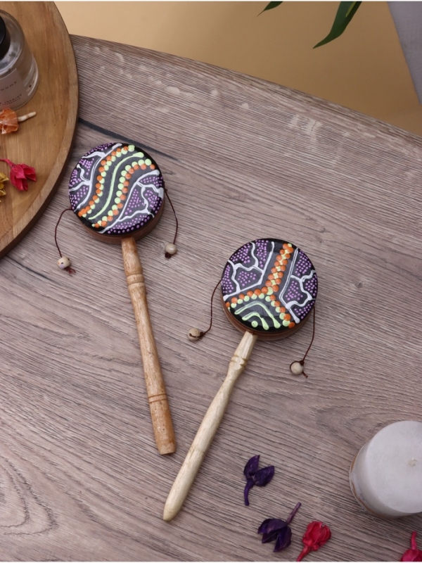 Сувенирный музыкальный инструмент "Клон Тонг" махагон, 6,5х6,5х22 см   МИКС