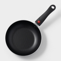 Сковорода Forever, d=20 см, съёмная ручка, стеклянная крышка, антипригарное покрытие, цвет чёрный