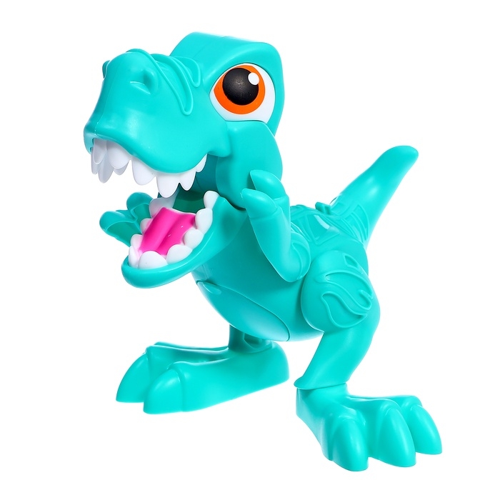 Набор для игры с мягким пластилином &laquo;Диномир&raquo;, 6 баночек с массой для лепки, 5 форм