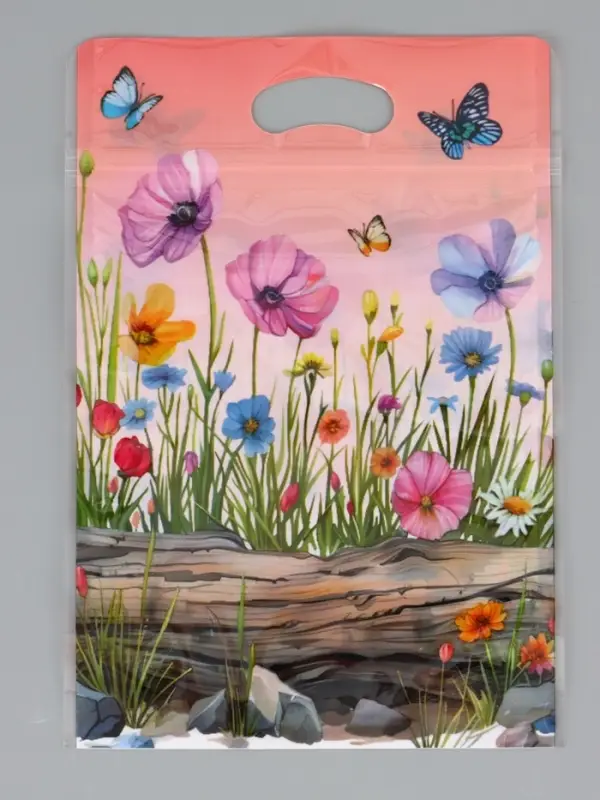 Пакет подарочный, с zip-lock застежкой, "Белочка", 15х23 &plusmn; 1см