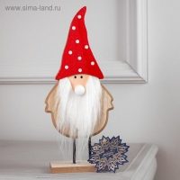 Светодиодная фигура «Дед Мороз» 9 × 25 × 6 см, дерево, батарейки CR2032 (в комплекте), свечение тёплое белое Светодиодная фигура «Дед Мороз» 9 × 25 × 6 см, дерево, батарейки CR2032 (в комплекте), свечение тёплое белое