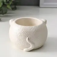 Подсвечник &laquo;Кот&raquo;, 6&times;9.5&times;10 см, перламутр