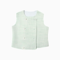 Жилетка для девочки, MINAKU :Party Dress, цвет зеленый, рост 122 см