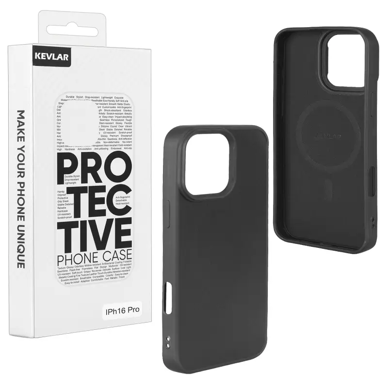 Чехол iPh 16 Pro TPU Kevlar