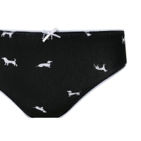 Трусы женские слипы, цвет чёрный, размер 48