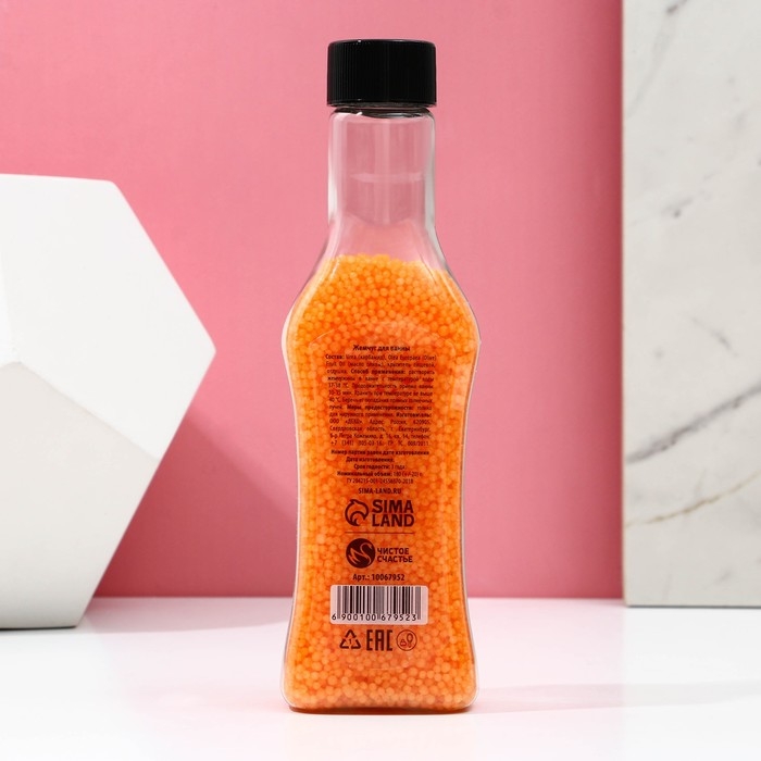 Жемчуг для ванны &laquo;Для тебя&raquo;, 180 г, аромат персика и сливок, ЧИСТОЕ СЧАСТЬЕ