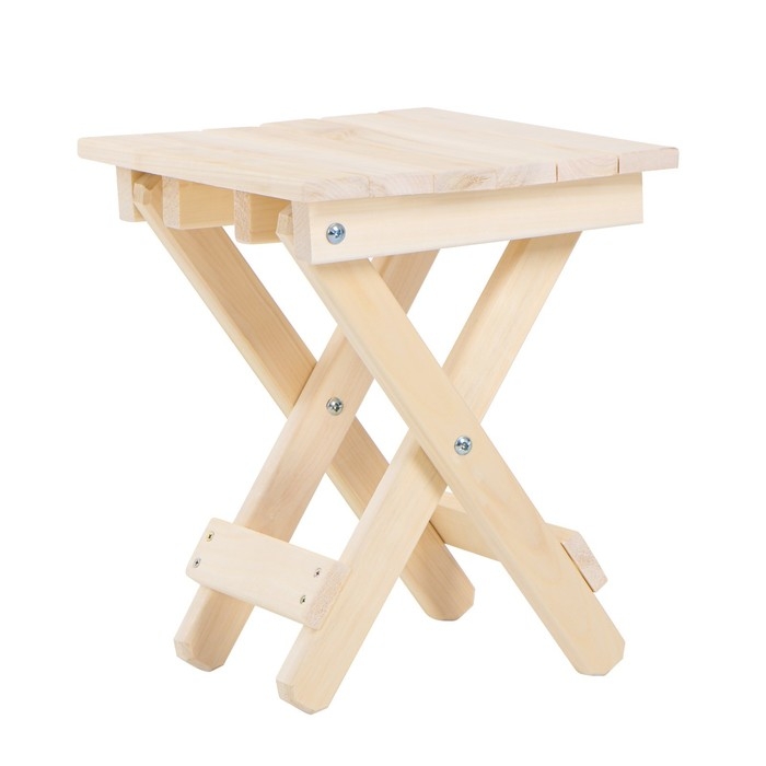 Табурет складной, 30×35×40см, из липы, Табурет складной, 30×35×40см, из липы, "Добропаровъ"