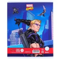 Тетрадь в линейку 24 листа, 5 видов МИКС, обложка мелованная бумага, &laquo;Мстители&raquo;