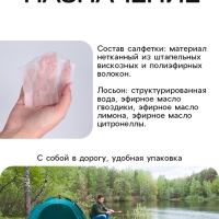 Влажная салфетка от комаров на натуральных эфирных маслах, 10 шт Влажная салфетка от комаров на натуральных эфирных маслах, 10 шт