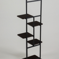 Подставка для цветов Greengo, 6 полок, 36 &times; 23 &times; 106 см, напольная, каркас металл, полки МДФ, чёрная