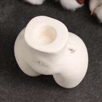 Подсвечник "Марта" белый песок, 10х6х8см