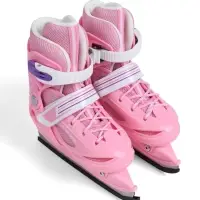 Коньки детские раздвижные BlackAqua, р. 26-29, для фитнеса, розовые